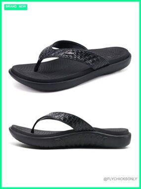 Arch Support Yoga Mat Cushioned Thong Sandals | Comfortable Walking Slides